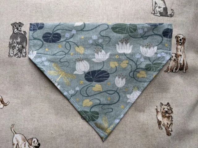 Dog Collar bandana "Lily" 100% of the cost of item goes to Charity