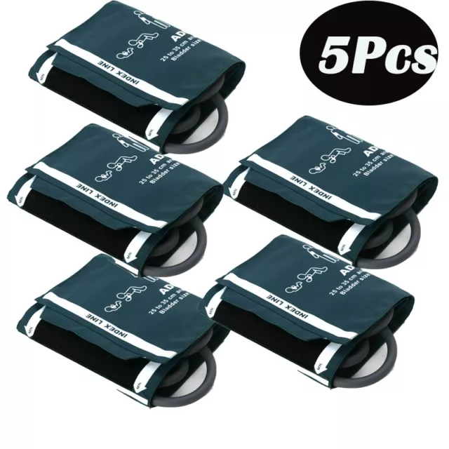 5Pcs NIBP Cuff Reusable Adult double Hose cuff Adult Blood Pressure Cuff 25-35cm