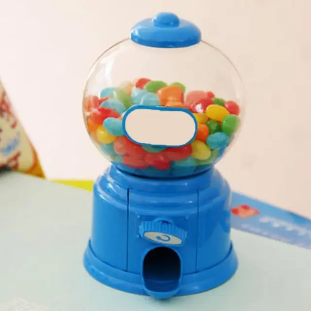 T0# Cute Sweets Mini Candy Machine Bubble Gumball Dispenser Coin Bank