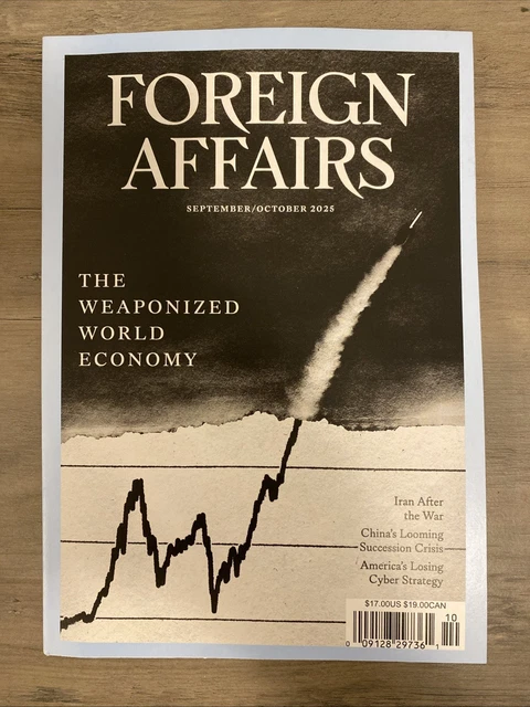 FOREIGN AFFAIRS MAGAZINE - September 2025 - October 2025 - Brand New ...
