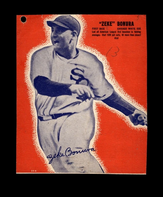 1930-38 Wheaties Set-Break Zeke Bonura *GMCARDS*