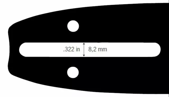 PACK Guide + 1 chaine de tronçonneuse 3/8" LP  0.050"  57 ent. 40 cm de coupe 2