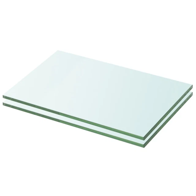 Mensole in Vetro Trasparente 2 pz 20x25  L1T9