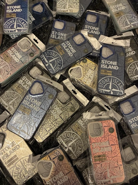 Coque Stone Island Pour IPhone XR à 16 - Anti-Choc, TPU Mat - Clip - Multicouleur