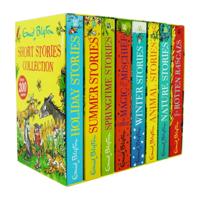 Short Story Collection 8 Books Set Over 200 Stories By Enid Blyton-Ages 5-11- PB