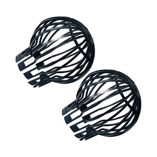 2 pcs Plastic Downpipe Filtre Toit Gutter Guard Guard Filtre Pipe de protection