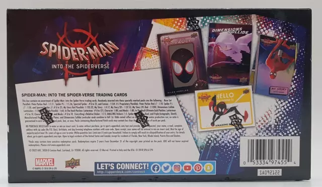 Marvel Spider-Man Spiderverse Hobby Box 2022 Trading Cards Upper Deck 2