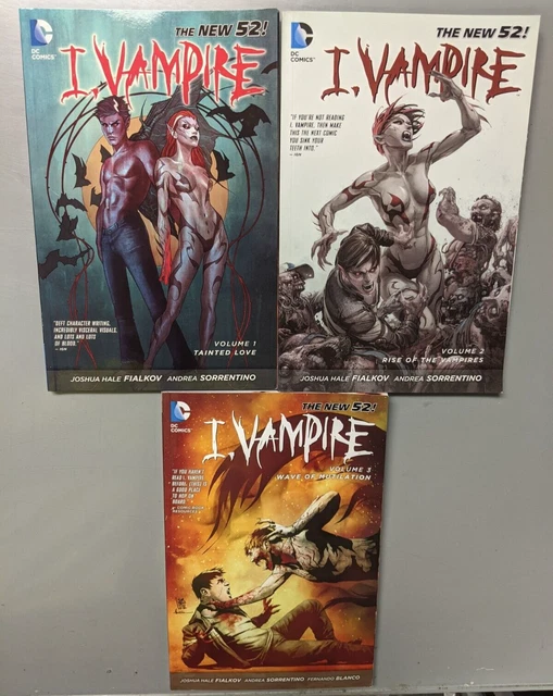 I, Vampire New 52 Vol 1 2 3 SC TPB Trade Graphic Novel SET/LOT Complete Rare