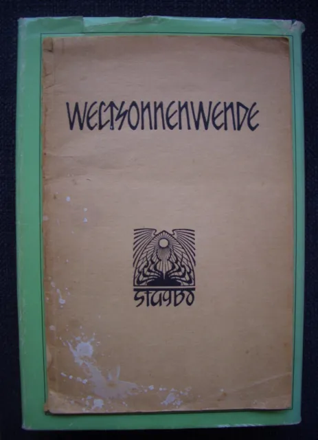 GERTRUD PRELLWITZ (anonym) WELTSONNENWENDE 1919 Germanen/Wotan FIDUS-VERLAG