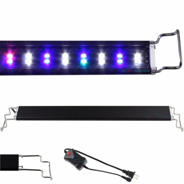 12"-48" LED Light Aquarium Fish Tank 0.5W Full Spectrum Plant Marine FOWLR
