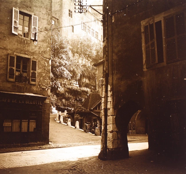 FRANCE Annecy c1930 Photo Stereo Plaque de verre Vintage VR38L15n4