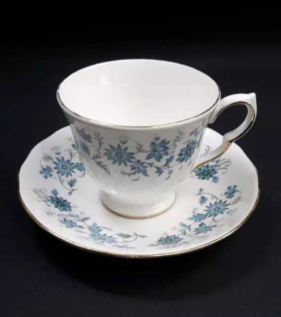 Colclough Braganza Tea Cup & Saucer- 20+ Available - Blue Floral Bone China