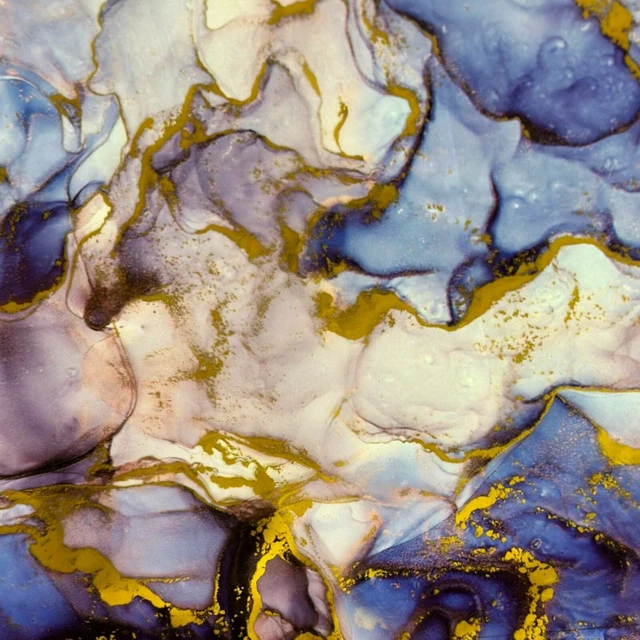 Hydrographic Film Hydro Dip Water Transfer Film 1M 19" x 38" Purple Gold Marble