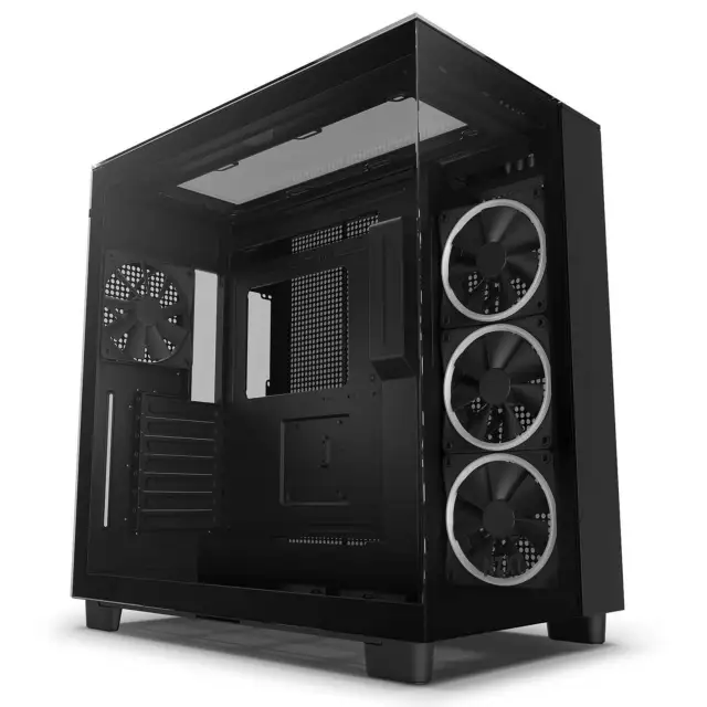 NZXT H9 Elite Noir | Boîtier PC moyen tour avec fenêtre latérale en verre trempé