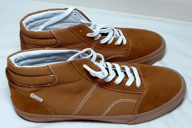 PACIFIC REPUBLIC BROWN hi top shoes. Size 9 UK. Size 10 US & Size 43  Europe. £ - PicClick UK