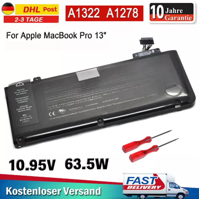 For Akku A1322 für Apple MacBook Pro 13" A1278 MC700 MC374 2009 2010 2011 2012