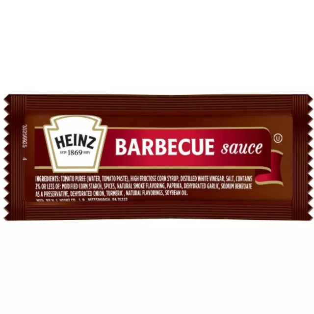 Heinz Barbecue Sauce Packets - 12 gram 25 ct.