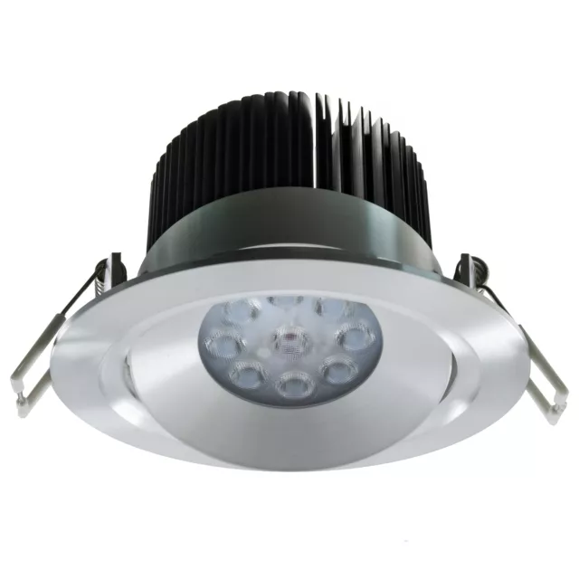 Faretto LED 18W orientabile tondo incasso foro 9cm luci soffitto vetrina 230V