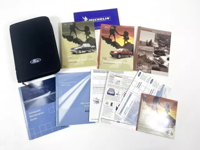 ✅ 2004 04 Ford Explorer (Sport Trac) Owners Manual Book Owner's Guide W/ Case