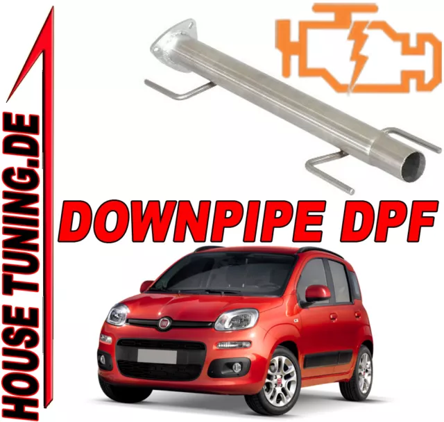 Tubo Rimozione FAP DPF Downpipe Fiat Panda due 1.3 Mjet JTD 75 95 cv Euro5 T5F