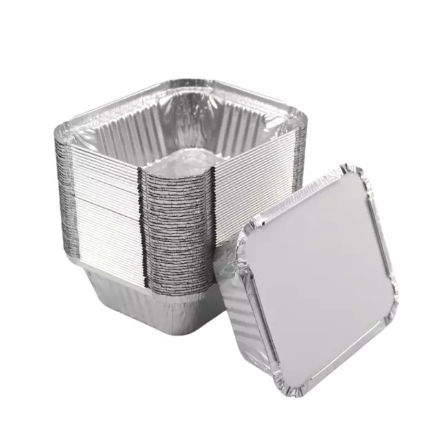 Aluschale mit Deckel 450ml 100 Stück Grill Menüschale für Aufläufe Take Away