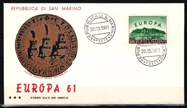 San Marino 700 gestempelt Ersttagsbrief FDC Cept 1961 #JS303