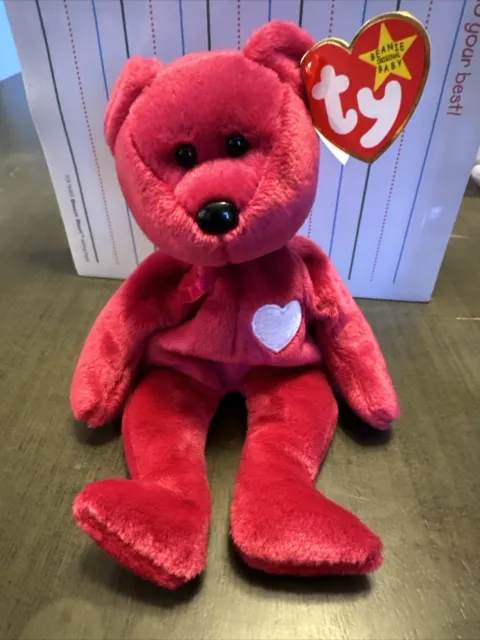 RARE/RETIRED 1998 VALENTINA Ty Beanie Baby with Hologram Tush Tag/ Tag ...