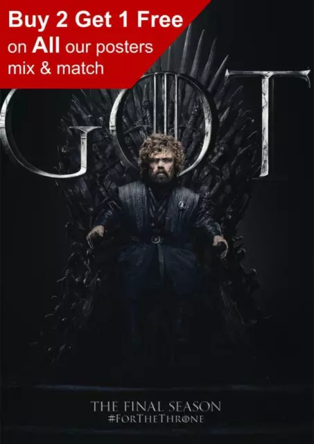 Game Of Thrones The Final Season 8 Peter Dinklage Poster A5 A4 A3 A2 A1