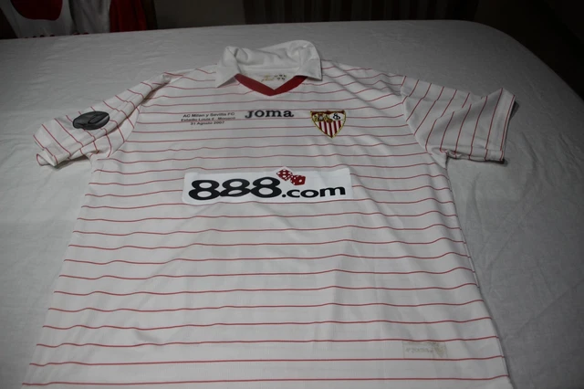 Maillot Officiel Sevilla FC – Finale Supercoupe D'Europe Joma, XXL, N°11 Renato, état Correct