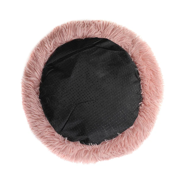 Fluffy Plush Pet Bed Dog Cat Round Cuddler Cushion Mat Puppy Calming Kennel Nest 7