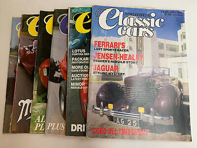 Thoroughbred & Classic Cars Magazine Lot Of 6 Vintage Issues From 1986