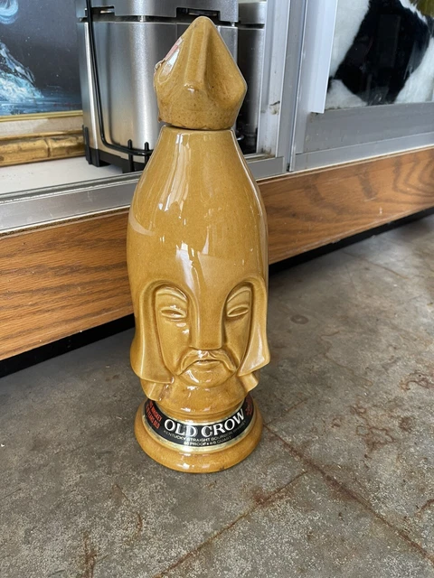 Old Crow Limited Edition Chessman Light Pawn Without Box Empty Decanter