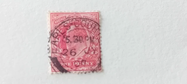 GB KEV11 1d Scarlet - Earls Court CDS Postmark