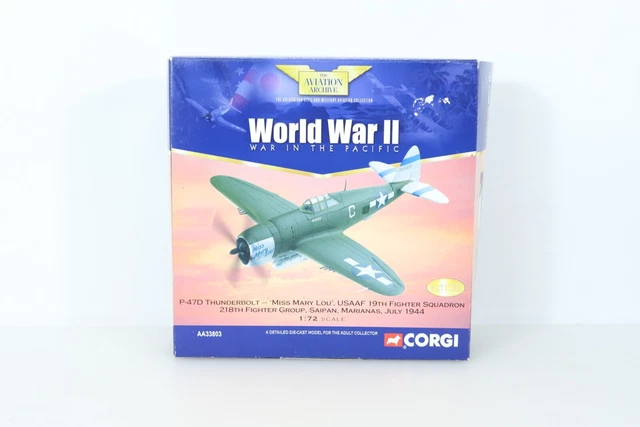 ES 81: Corgi P 47 D Thunderbolt MISS MARY LOU USAAF AA33803 1:72 scale