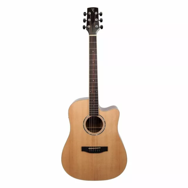 Timberidge '1 Series' Spruce Solid Top Acoustic-Electric Dreadnought Cutaway Gui