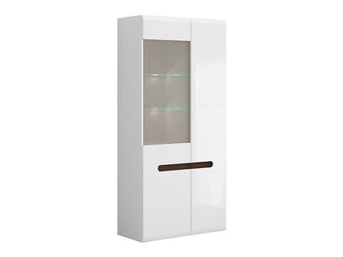 AZTECA white gloss Living Room  tall display cabinet  cupboard