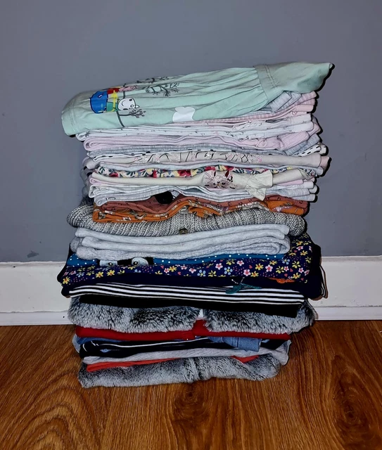 #40 Huge Bundle Of Baby Girls Clothes Age 18-24 Months Lots Play Wear 40 Items