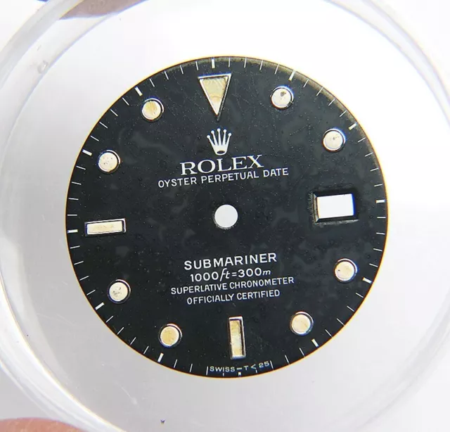 Vintage Genuine Rolex Submariner 16610 168000 16800 Black Cream Tritium Dial