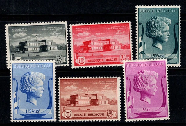 Belgique 1940 Mi. 529-534 Neuf * MH 100% La reine Elizabeth