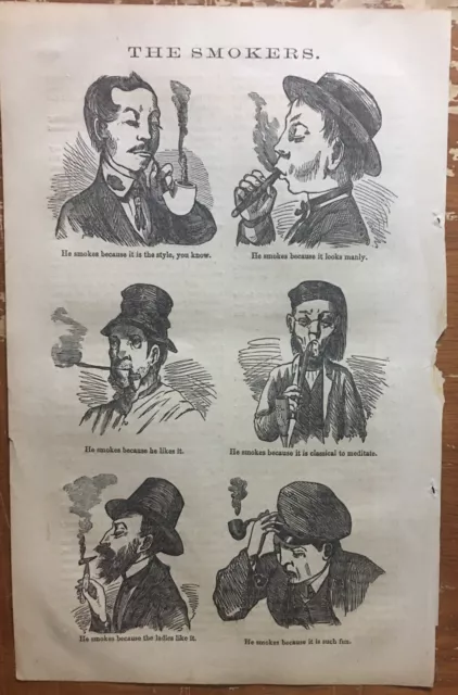 The Smokers 1868 Tobacco Pipe Cigar Cigarette