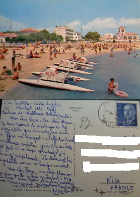 Postal Playa De Can Pastilla Palma De Mallorca Baleares Beach Postcard   Cc02994