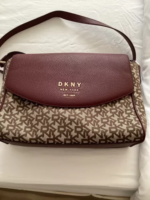 dkny cross body bag mocha excellent condition hardly used