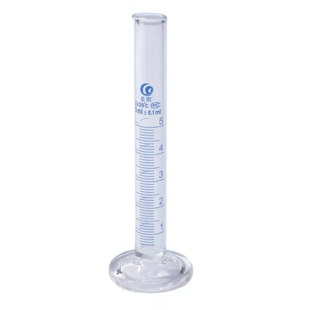 5ml 3.3 Borosilicate Glass Graduated Cylinder, 1Pcs High Transparency