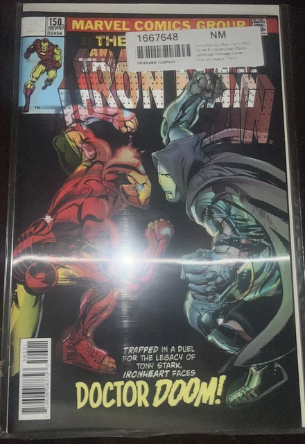 Invincible Iron Man #593 Comic Book 2017 Lenticular Cover Doctor Doom Comics