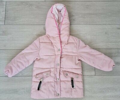 River Island Girl's Coat Age 3-4 year's Padded Puffer Jacket Pink