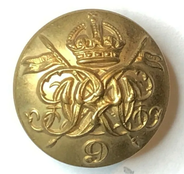 WW1 9th Royal Lancers Button 22 mm Smith & Wright