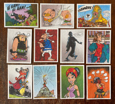 Lot 11 Vignettes Panini 60 Ans Asterix Et Obelix Uderzo Images Feutrine Tissu