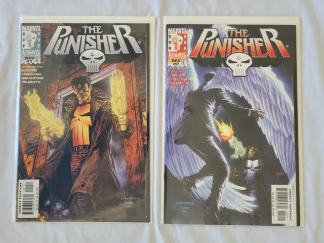 Marvel Comics Lot: Marvel Knights: Punisher  #1-2  (1998)  - Golden Wrightson