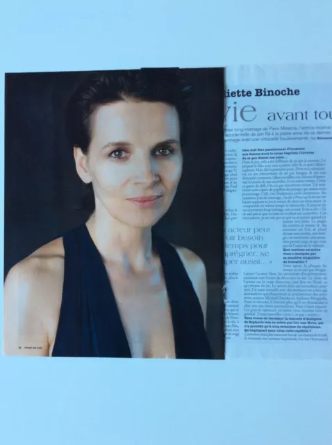 Juliette Binoche - Coupures De Presse Clipping Point De Vue