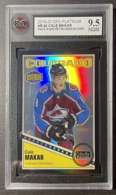 2019-20 Opc Platinum Black Retro Pack Wars Rc Cale Makar Rookie Avalanche Ksa